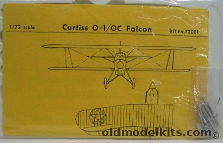 Sierra 1/72 Curtiss O-1 Navy or OC Marine Falcon - (P-6 Hawk) - Bagged, 72001 plastic model kit